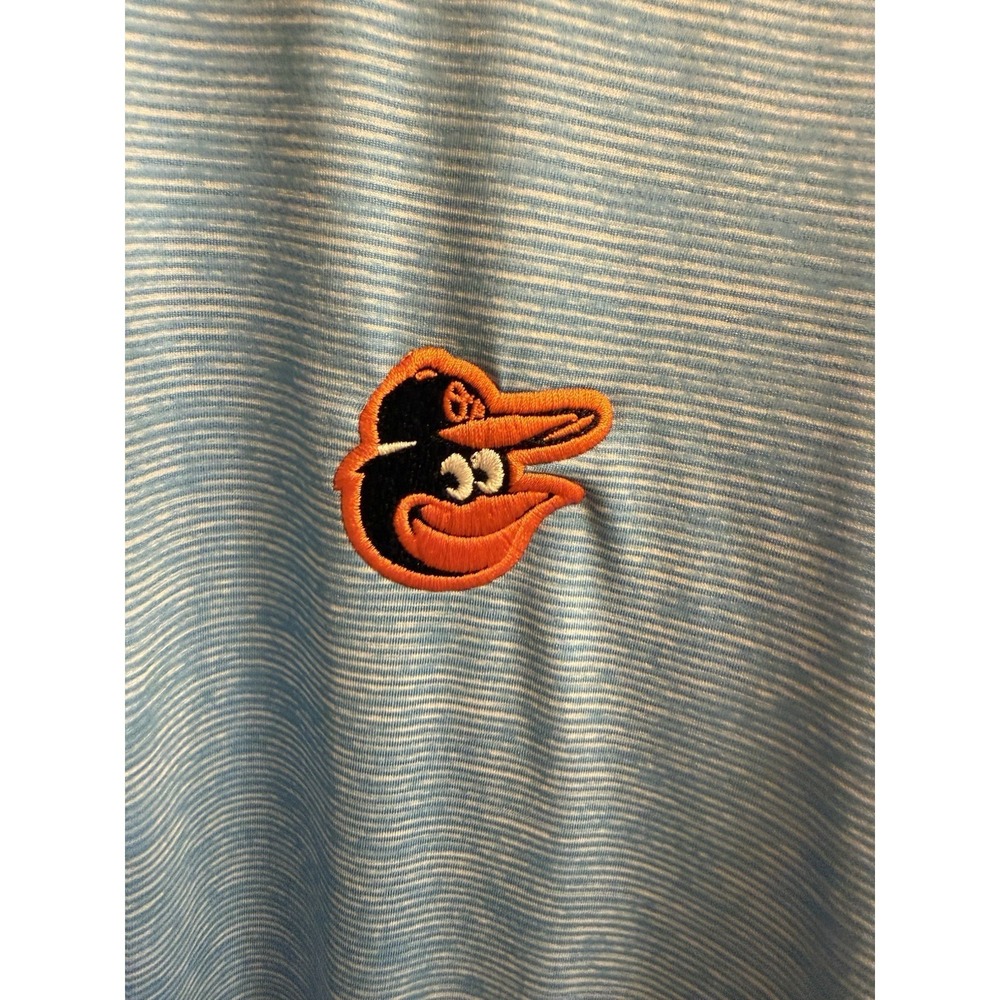 Vineyard Vines Baltimore Orioles MLB Performance Polo Shirt Mens Size 2XL Blue - Picture 2 of 6